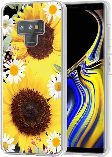 Vista 4 de Funda de teléfono para Galaxy Note 9, Samsung Note 9 para niñas y mujeres, TPU suave y transparente, a prueba de golpes, funda protectora