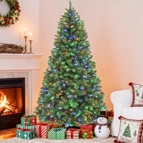 Vista 13 de Hykolity Árbol de Navidad artificial preiluminado de 6 pies con 230 LED