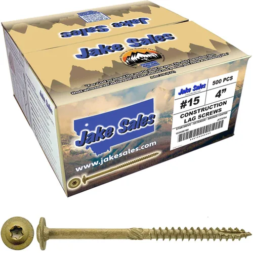 Vista 15 de Tornillo de retraso de construcción #15 x 2 - Tornillo de retraso estructural de alta resistencia Torx/Star Drive - Compatible con ACQ - Cabezal