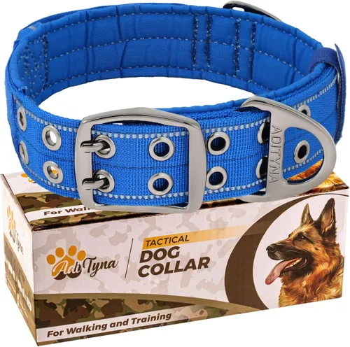 Vista 14 de ADITYNA - Collar de perro resistente con asa, XXL, cuello ajustable de 30 a 36 pulgadas Diseñado exclusivamente para razas de perros enormes como