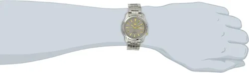 Vista 2 de Seiko SNKK67 "Seiko 5" Reloj automático de acero inoxidable con esfera gris para hombre, Gris, Reloj automático