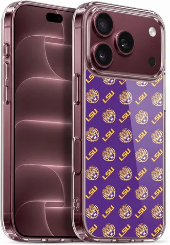 Vista 87 de Head Case Designs Funda de gel suave con licencia oficial de la Universidad Estatal de Louisiana LSU Camou compatible con Apple iPhone 7 Plus/iPhone