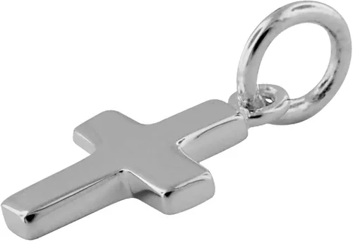 Vista 4 de Colgante de plata de ley con forma de cruz