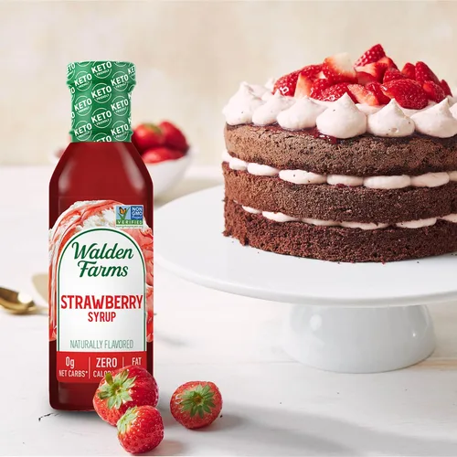 Vista 7 de Walden Farms Paquete Variado de Jarabe – Arándano y Fresa – Cero Calorías, Sin Azúcar, Bajo en Carbohidratos, Apto para Keto, Sin Gluten, Vegano