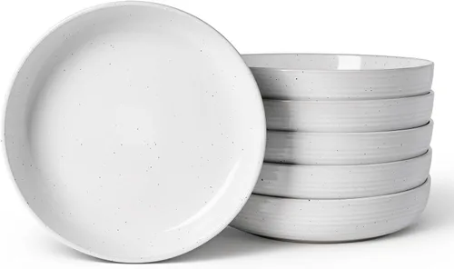 Vista 9 de famiware Milkyway - Juego de 4 cuencos para pasta, 33 onzas, hilo beige
