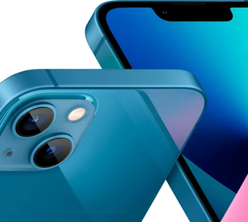 Vista 4 de Apple iPhone 13 Mini, 128 GB, azul - Desbloqueado (reacondicionado)