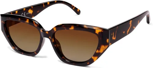 Vista 22 de SOJOS Gafas de sol polarizadas de ojo de gato lindo de moda para mujer Cateye SJ2237