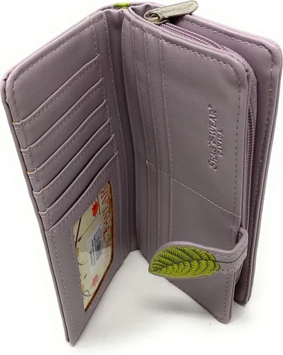 Vista 3 de Shag Wear Bumblebee Tattoo - Cartera grande de insectos para mujeres y adolescentes, piel vegana vegana sintética vegana de 7 pulgadas