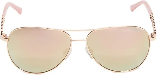 Vista 2 de GUESS Factory Gafas de sol de aviador con logotipo