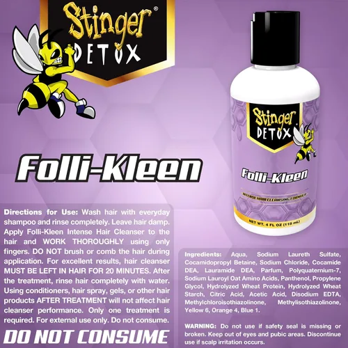 Vista 5 de Stinger Detox Folli-Kleen Champú Limpiador para el Cabello - 4 FL OZ