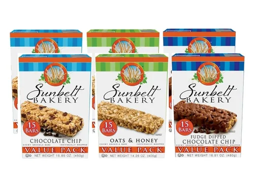 Vista 18 de Sunbelt Bakery Barras de granola masticables dulces y saladas de almendras, barras de 50-1.0 onzas (5 cajas)
