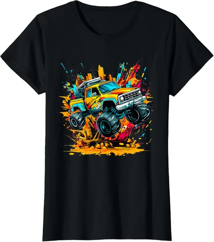 Vista 50 de Monster Trucks Are My Jam - Camiseta Monster Truck, Negro