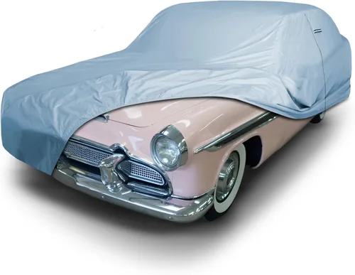 Vista 15 de iCarCover Funda de automóvil a medida para DeSoto, Deluxe (1946-1952), impermeable, para todo tipo de clima, lluvia, nieve, UV, protector solar