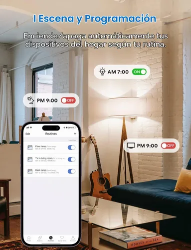 Vista 6 de meross Regleta inteligente PD 20W USB-C, control remoto y de voz, Wi-Fi 2.4G Surge Protector Compatible with Apple HomeKit, Siri, Alexa, Google