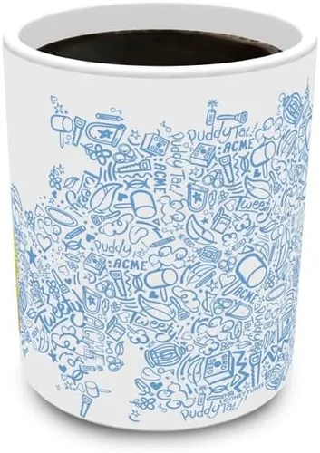 Vista 230 de Trend Setters Friends the Television Show – 25 años – Mercancía oficial – Taza de café o té de cerámica blanca de 11 onzas – perfecta para regalar