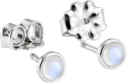 Vista 23 de Aretes pequeños de plata de ley para cartílago, tragus, hélix, múltiples piercings hipoalergénicos, piedra natal para mujer, juego de bisel
