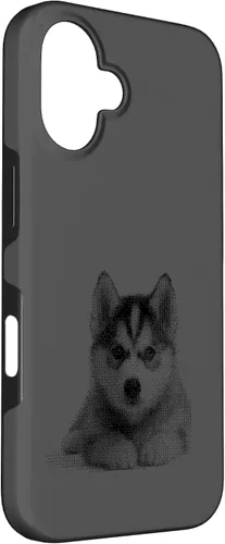 Vista 3 de Chic Husky Puppy for Dog Mom and Paw Parents Case for iPhone 16