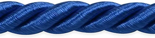 Vista 42 de Expo International Wanda - Borde de cable trenzado, 20 yardas/3/16, gris Arándano