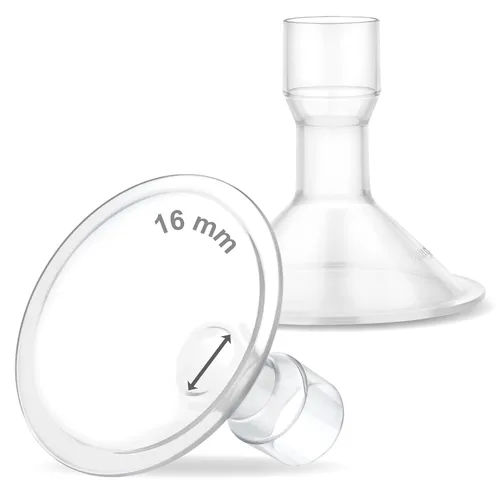 Vista 73 de Maymom MyFit Crater Series - Protector de pecho pequeño de 0.394 in con diseño de dos piezas compatible con piezas de bomba Medela; reemplazo