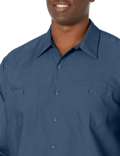 Vista 4 de Red Kap - Camisa de trabajo industrial de manga larga para hombre