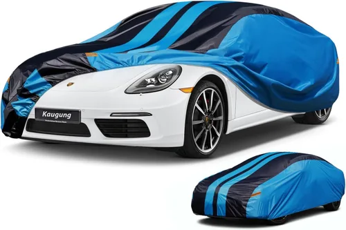Vista 28 de Kaugung Funda impermeable para automóvil BMW Serie 3 (1999-2025), cubierta exterior completa para automóviles, ligera, resistente al sol, UV