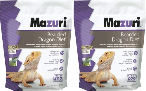 Vista 7 de Mazuri Comida de dragón barbudo - Porción de insectos de una dieta completa Bolsa de 8 onzas (8 onzas)