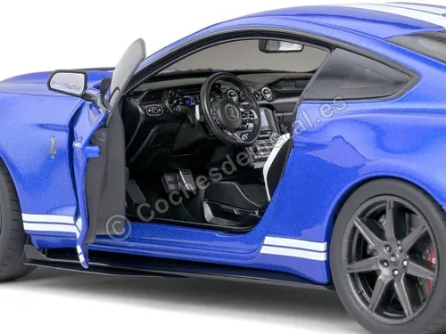 Vista 9 de solido S1805901 Ford Coche miniatura coleccionable, azul, escala 1:18