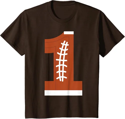 Vista 45 de 1st Birthday Football Ball Boys Camiseta de regalo de 1 año Negro