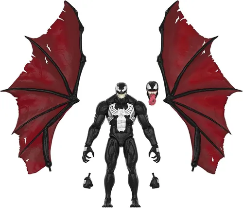 Vista 5 de Marvel Legends Series 60th Anniversary Knull and Venom - Juego de 2 figuras de acción King in Black de 6 pulgadas, 5 accesorios