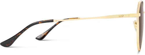 Vista 5 de WearMe Pro Gafas de sol polarizadas de aviador para mujeres y hombres Protección UV Lente reflectante Aviadores rosa, azul y negro