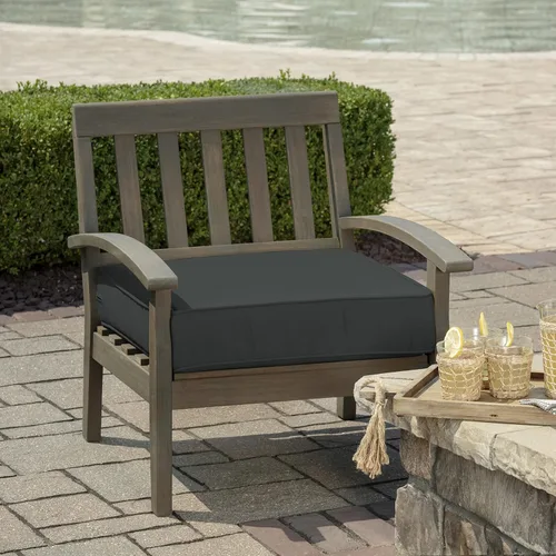 Vista 2 de Arden Selections ProFoam Performance - Cojín para asiento profundo para exteriores, 24 x 24, gris pizarra