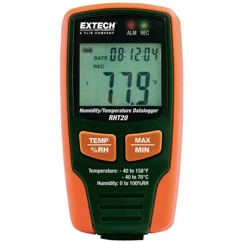 Vista 2 de Extech RHT10 - Registrador de datos USB de humedad y temperatura, 16000