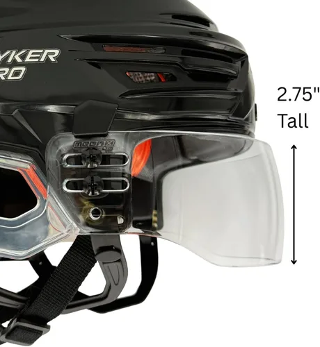 Vista 3 de TronX Casco de hockey de corte ventilado S40 Visera transparente (antiarañazos/antivaho) Certificado CE