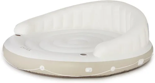 Vista 9 de INTEX 58292EP Canopy Island Flotador inflable para piscina: cómoda superficie de descanso - portavasos integrados - Parasol desmontable - Capacidad