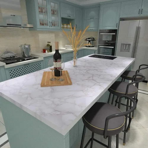 Vista 4 de Art3d - Adhesivo para azulejos de mármol, gris, 15.8" x 120" (Paquete de 1)
