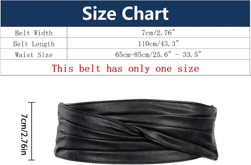 Vista 4 de TonJin Cinturón de cuero ancho para mujer, correa de cintura ajustable con cierre de velcro, cinturón de vestir de moda para mujer