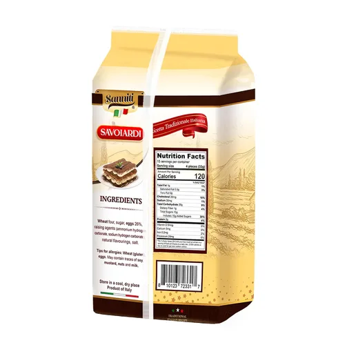 Vista 2 de Sanniti Galletas italianas Savoiardi Ladyfingers Producto de Italia Galletas ideales para aperitivos y tiramisú, 17.64 oz (17 onzas)