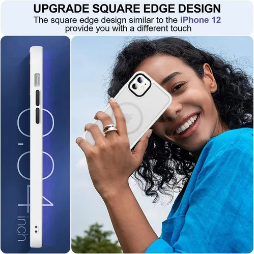 Vista 604 de MOCCA - Funda magnética resistente para iPhone XR de 6.1 pulgadas, compatible con MagSafe, funda con protección contra caídas de grado militar