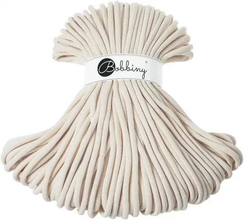 Vista 4 de Bobbiny - Cordón trenzado de macramé jumbo de 9 mm (color aloe), 108 yardas/330 pies