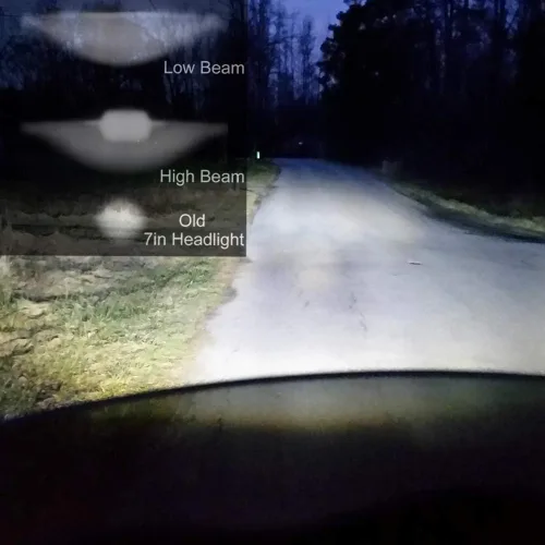 Vista 8 de Par 7 pulgadas LED faros con blanco halo anillo ángel ojos+ámbar señal de giro halo para Jeep Wrangler JK TJ CJ Hummer H1 H2 Miata