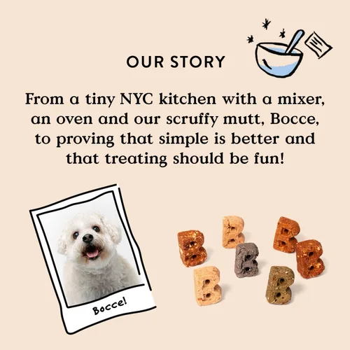 Vista 5 de Bocce's Bakery Golosinas crujientes de plátano y tocino para perros, 10 onzas