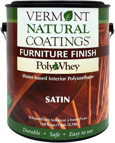 Vista 7 de Vermont Natural Coatings Poly Whey - Acabado para muebles, acabado satinado transparente, 1 cuarto de galón