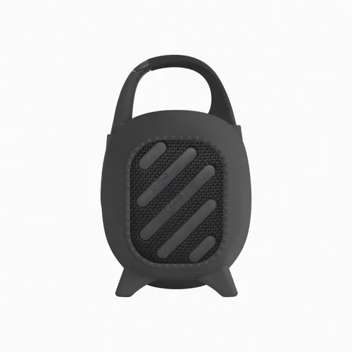 Vista 6 de Geiomoo Funda de transporte de silicona para JBL Clip 5, funda protectora portátil resistente a rayones y golpes (negro)
