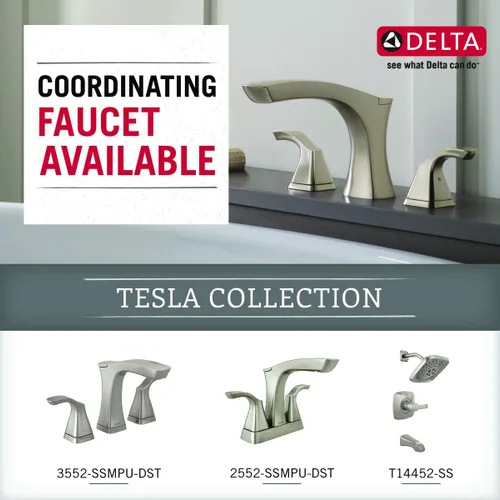 Vista 5 de DELTA FAUCET 75235-SS Tesla - Gancho doble para bata, acero inoxidable