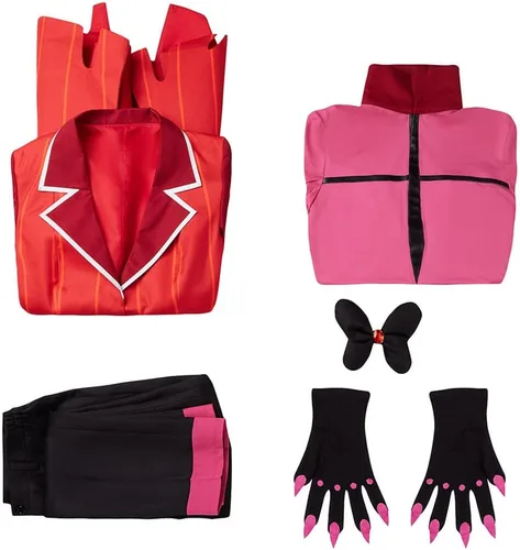 Vista 2 de Weixu Cosplay Costume Red Uniform Suit Halloween Christmas Outfit for Men