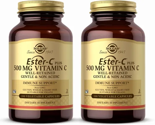 Vista 8 de Solgar Ester-C Plus 500 mg de vitamina C (complejo de ascorbato) – 50 cápsulas vegetales – Suave y no ácido – Antioxidante y apoyo inmunológico