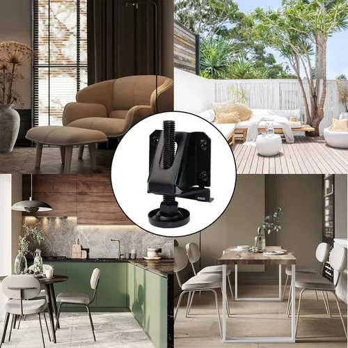 Vista 7 de LOSCHEN 16 pies de nivelación ajustables resistentes para muebles, tuercas hexagonales con bloqueo de patas de muebles, para mesa, armarios, banco