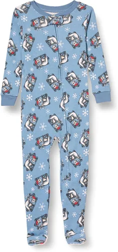 Vista 62 de Amazon Essentials Disney Marvel Star Wars - Pijama unisex de algodón con pies para bebés y niños pequeños, paquete múltiple