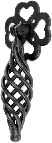 Vista 3 de Renovators Supply Pomo Negro para Gabinete de 4.5 pulgadas Estilo Jaula de Pájaros Tiradores para Cajones