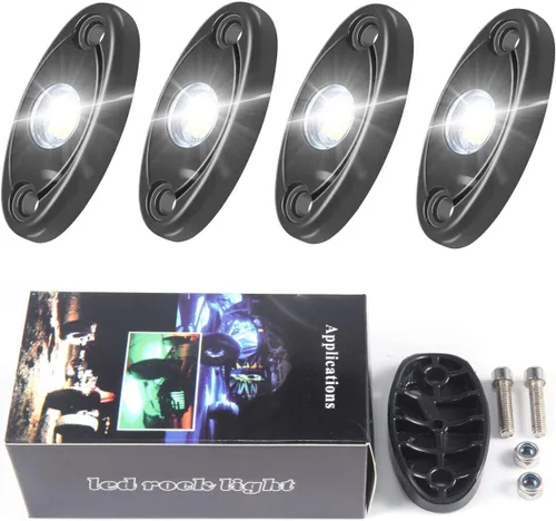 Vista 3 de 120Pods blanco LED Rock luces neón bajo luz para coche camión ATV SUV debajo del cuerpo resplandor luz Trail Fender Iluminación